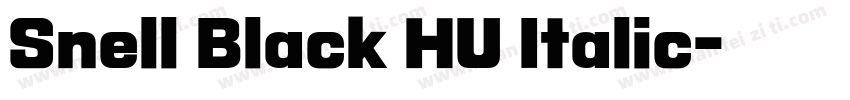 Snell Black HU Italic字体转换